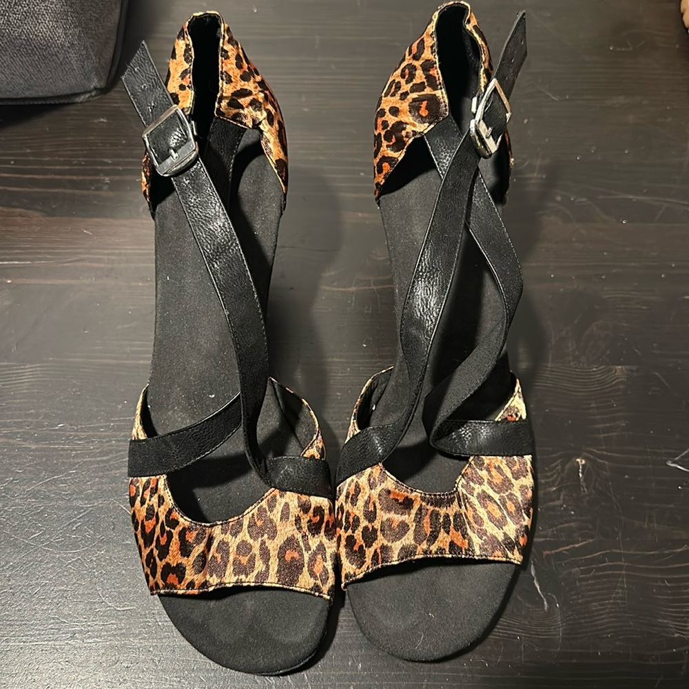Dance shoes leopard print